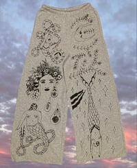 Image 1 of "Mermaid Garden" sweatpants Medium