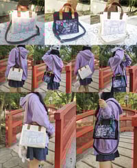 Image 1 of PU Handle tote bag - preorder(Please let me know what color of bag you would like.(White or Black)