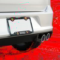 Image 2 of THE WEATHER IS HAPPENING METAL LICENSE PLATE FRAME