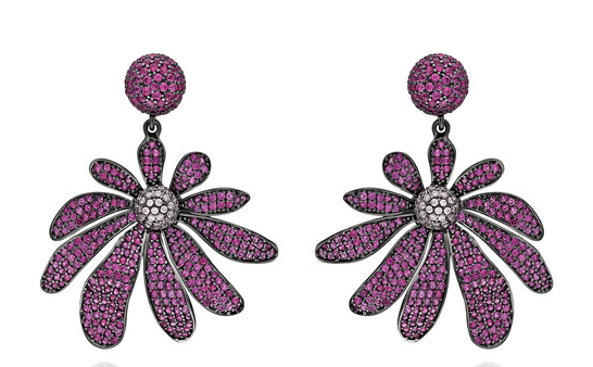 Image of Flower Drop Earrings