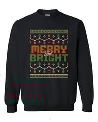 Merry and Bright xmas crewneck sweater