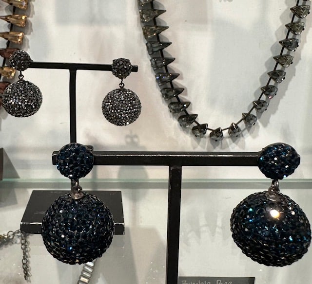 Image of Glitter Ball Earrings (8 colors)