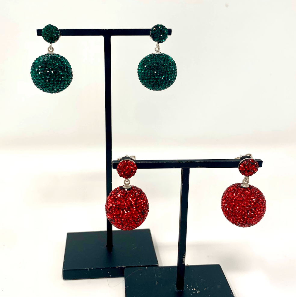 Image of Glitter Ball Earrings (8 colors)