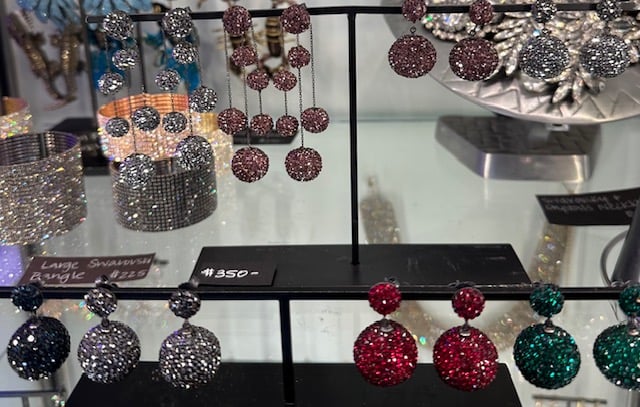 Image of Glitter Ball Earrings (8 colors)
