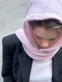 Image 2 of Soft Suri alpaca Scarf — pink  last pieces 