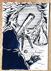 Original Art [Glass Gnome Astronomer]