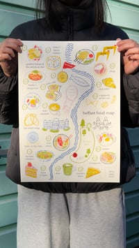 Image 4 of Belfast Food Map 2025 Print
