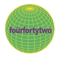 Image 2 of FOURFORTYTWO – GeoSphere Vinyl Sticker