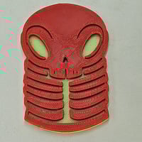 Image 1 of 3in skelly token - red/green