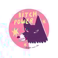 Image 2 of Bitch power sticker
