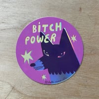 Image 3 of Bitch power sticker