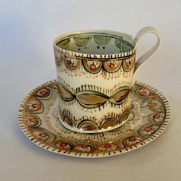 Image of Cups orange and gold