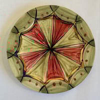 Image 1 of Teacup and plate circus pattern.