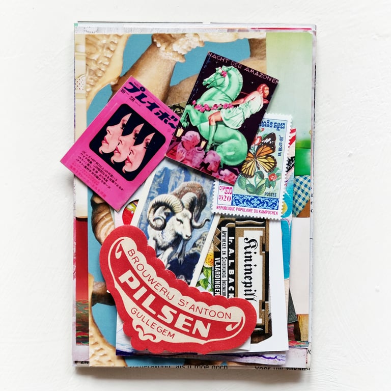 mini collage kit – ‘vibrant vintage pick and mix’ winter edition Image 4