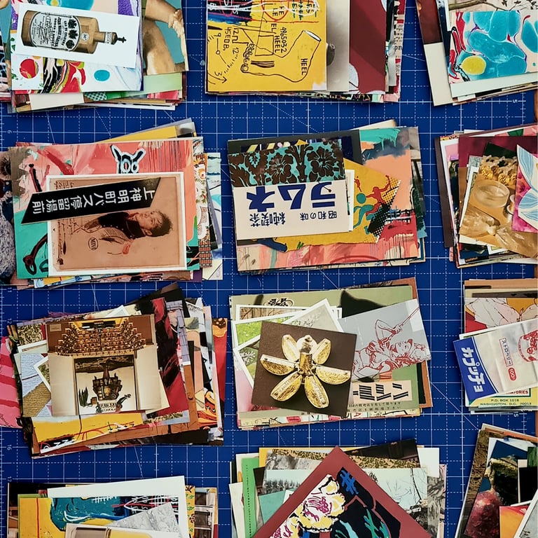 mini collage kit – ‘vibrant vintage pick and mix’ winter edition Image 3