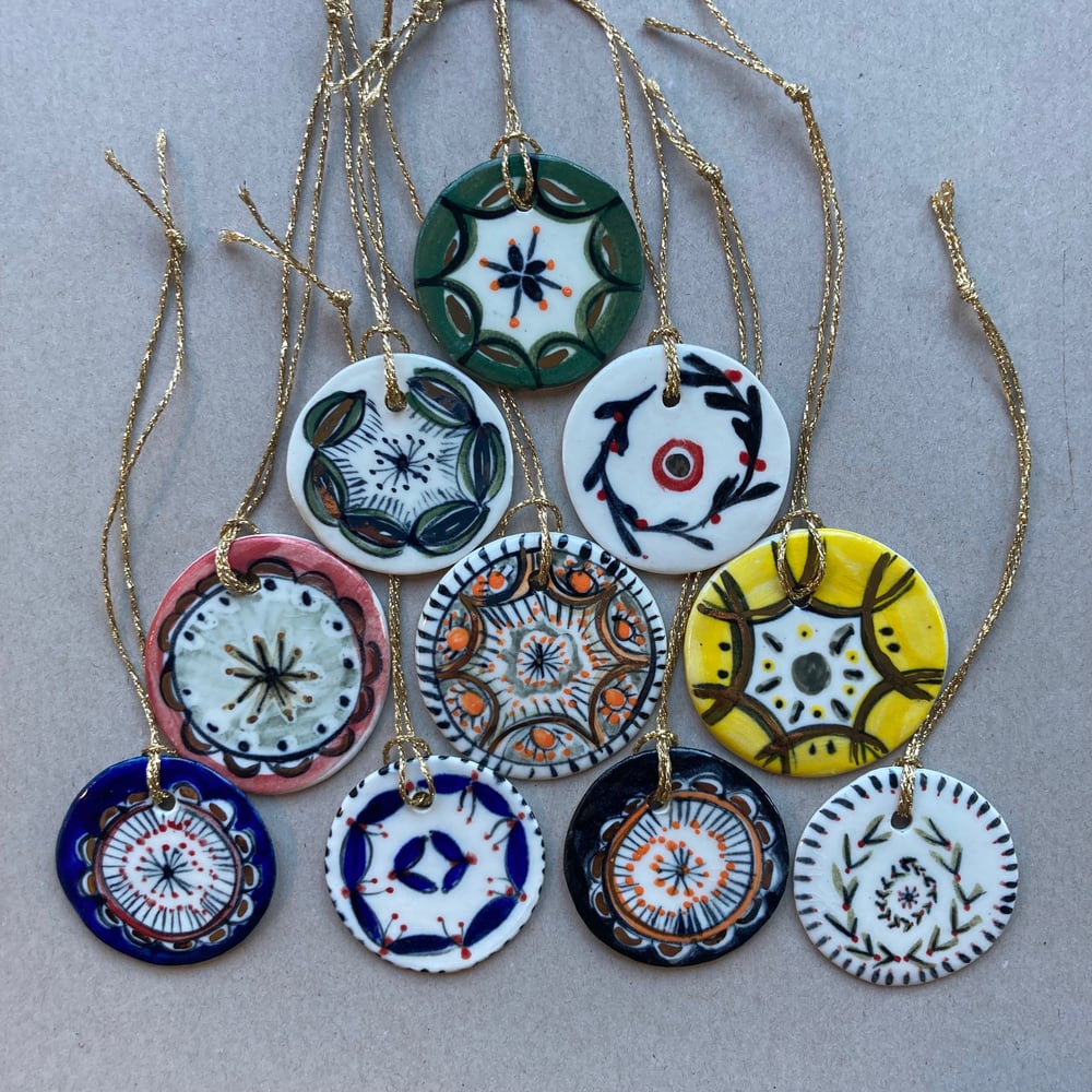 Image of Christmas tree decorations