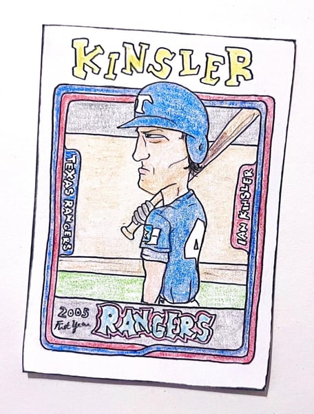 Image of Original pencil artwork—Ian Kinsler