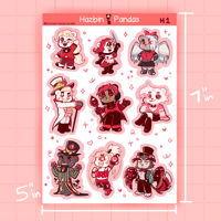 Image 4 of Hazbin Pandas Sticker Sheet