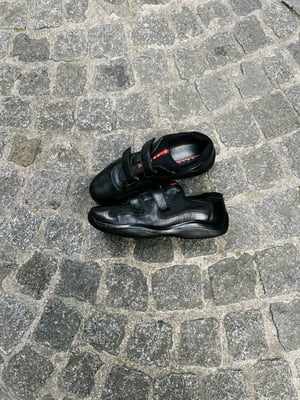 Prada Velcro America Cups Black Sneakers - Size  8,5