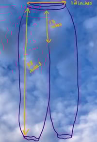 Image 2 of "Mermaid Dive" sweatpants small