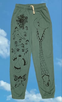 Image 1 of "Mermaid Dive" sweatpants small