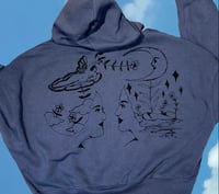 Image 2 of "Wave Tears" zipper hoodie Medium