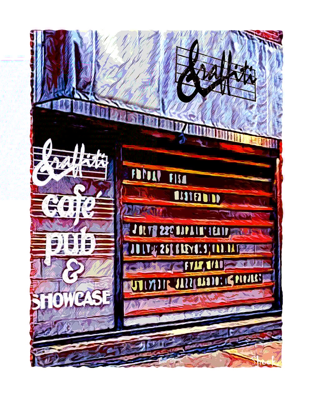 Graffiti Pittsburgh Art Print (Multi-size options)