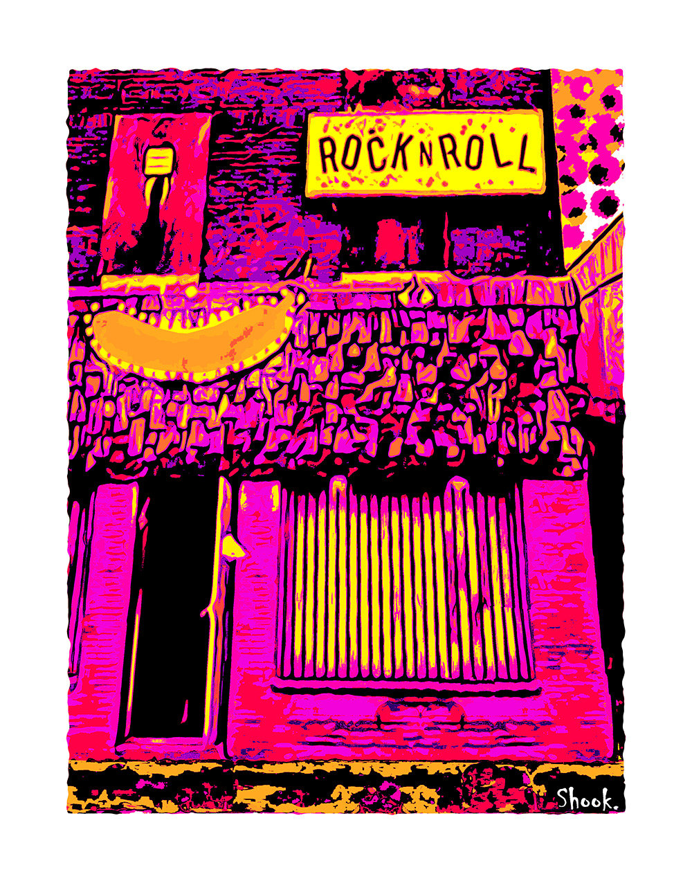 Electric Banana Pittsburgh Art Print (Multi-size options)