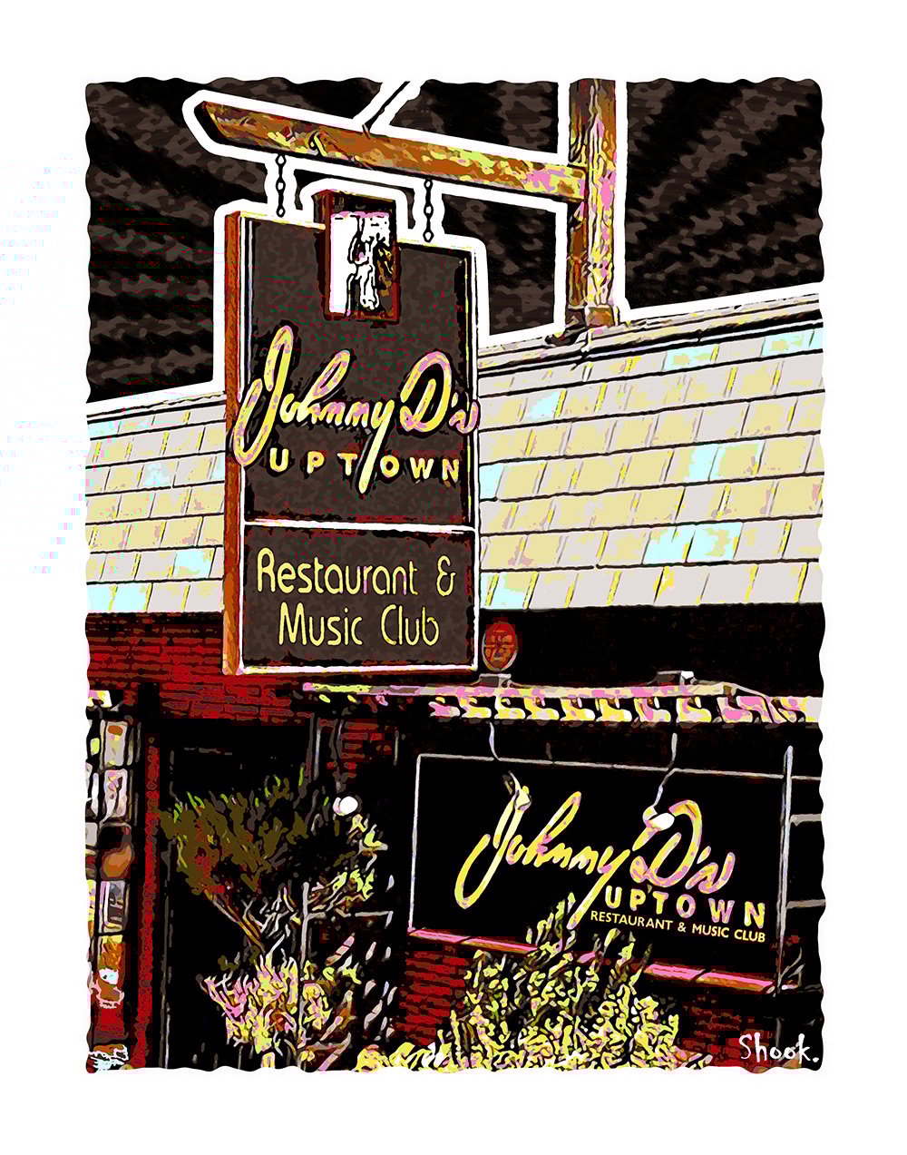 Johnny D's Somerville, MA Art Print (Multi-size options)