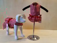 Image 1 of Apron dress - Red/White Checkered 