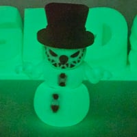 Image 2 of Scary Snowman - red/green
