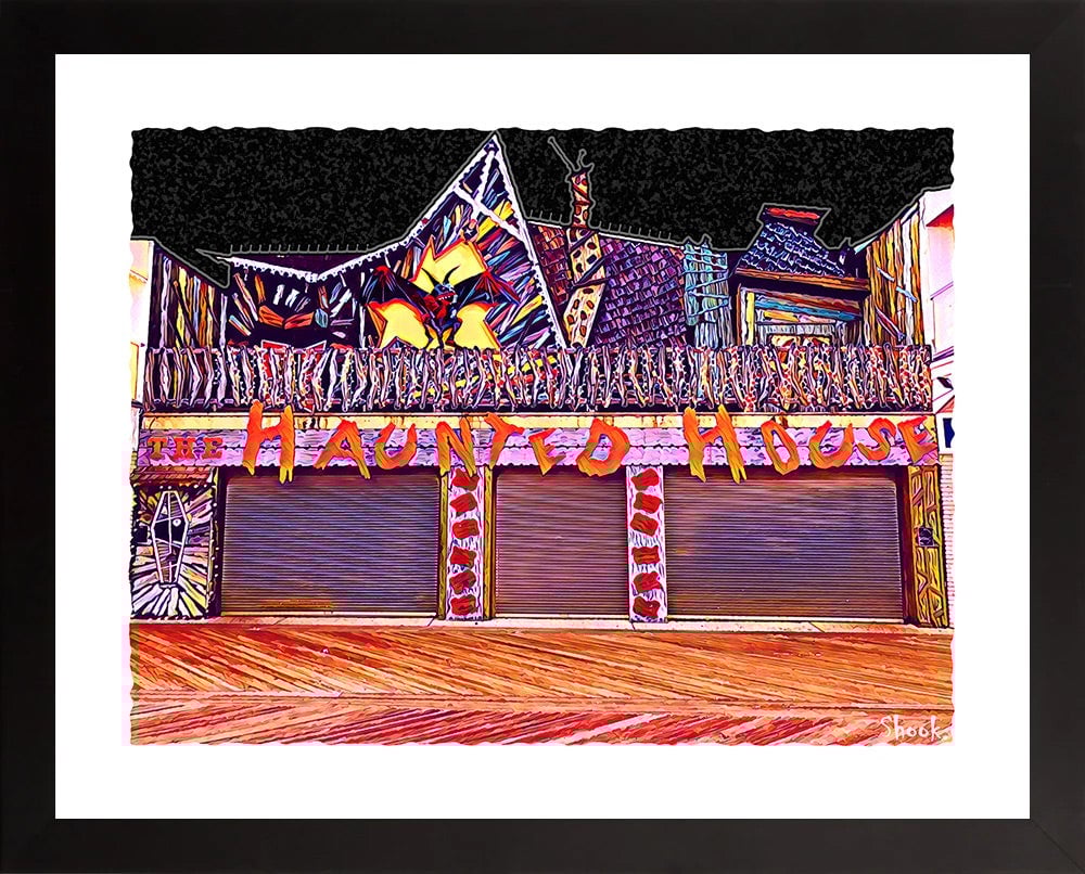 Haunted House Ocean City, MD Art Print (Multi-size options)
