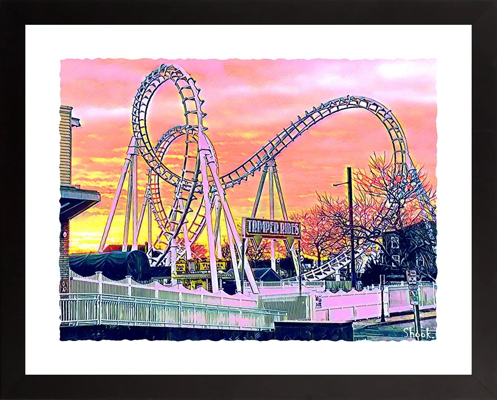 Trimper Roller Coaster Ocean City, MD Art Print (Multi-size options)