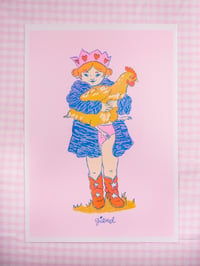 Image 1 of Fille à la poule 🐔