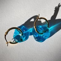 Blue Glass Earrings