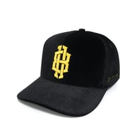 Image 1 of Velvet Signature Logo Cap – Black & Gold (1 of 1)