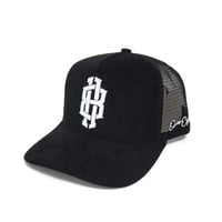 Image 1 of Corduroy Mesh Signature Cap – Black & White (1 of 1)