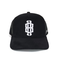 Image 2 of Corduroy Mesh Signature Cap – Black & White (1 of 1)