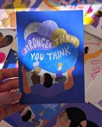 Image 1 of 'Stronger Than You Think' A6 Postcard