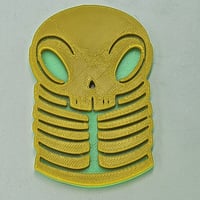 Image 1 of 3in skelly token - yellow/green