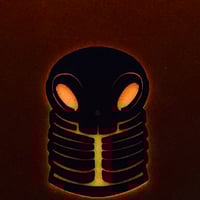 Image 2 of 3in skelly token - purple/pink