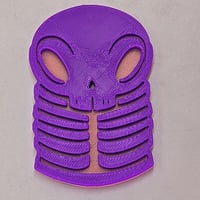 Image 1 of 3in skelly token - purple/pink
