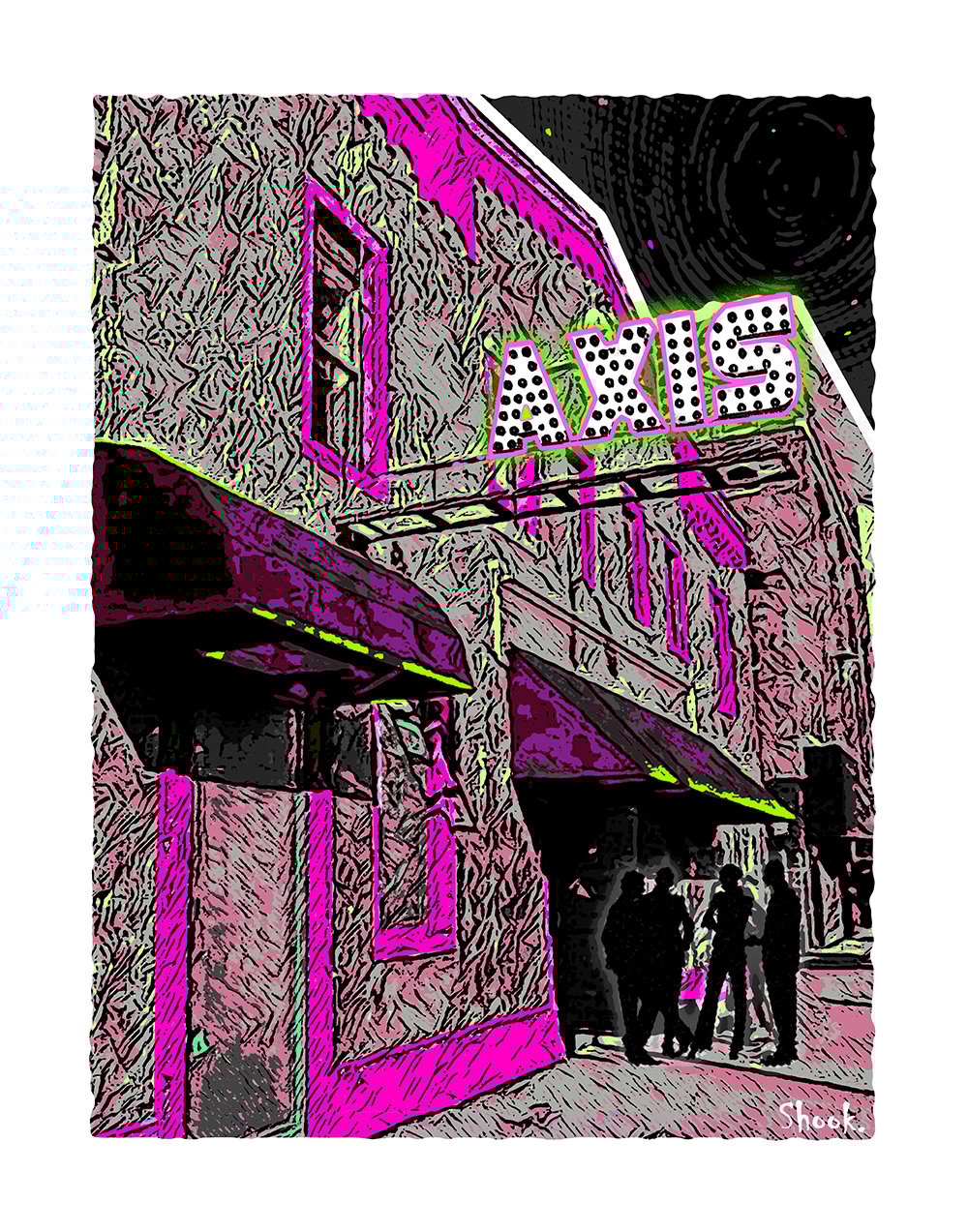Axis, Boston MA Art Print (Multi-size options)