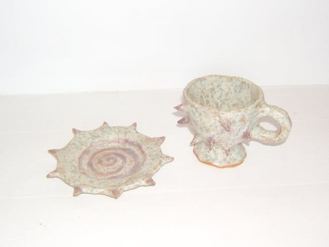Tea Cup with Thorns Set