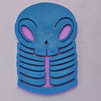 Image 1 of 3in skelly token - blue/ purple