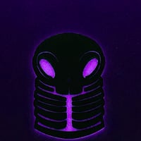 Image 2 of 3in skelly token - blue/ purple