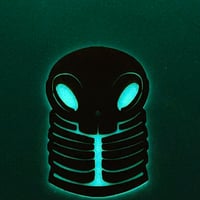 Image 2 of  3in skelly token - green/ blue