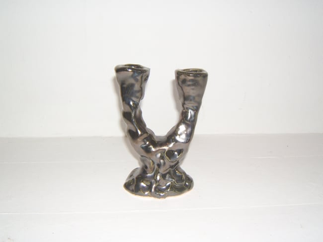 Chrome Candle Holder