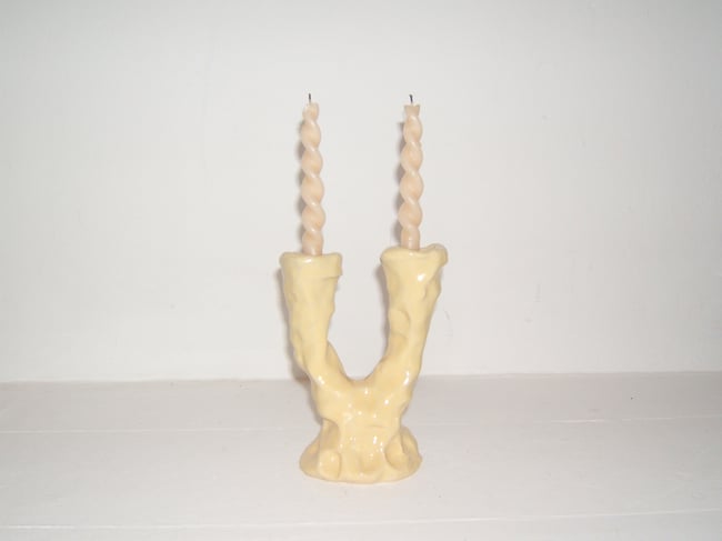 Yellow Candle Holder