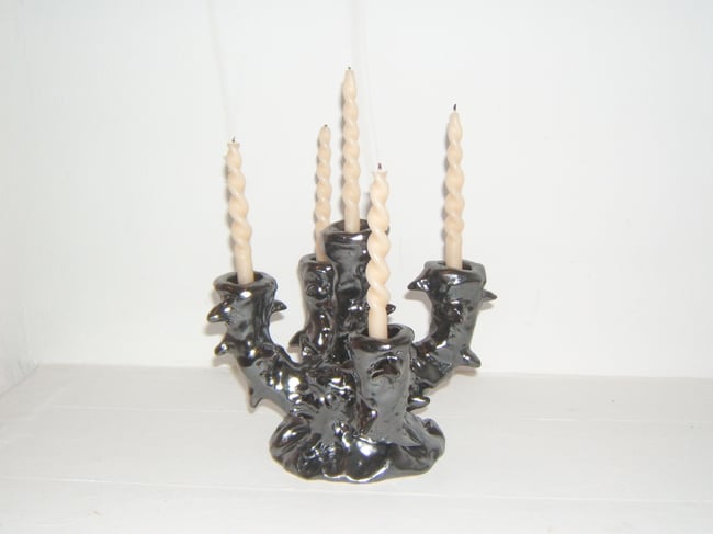 Iron Candle Holder